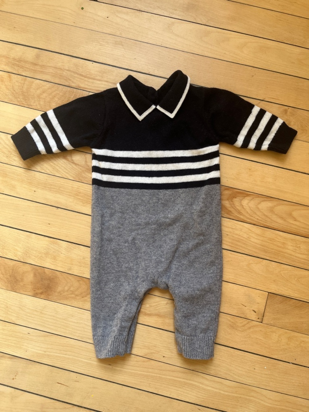 Jacadi Paris wool and cotton onesie baby 3 months